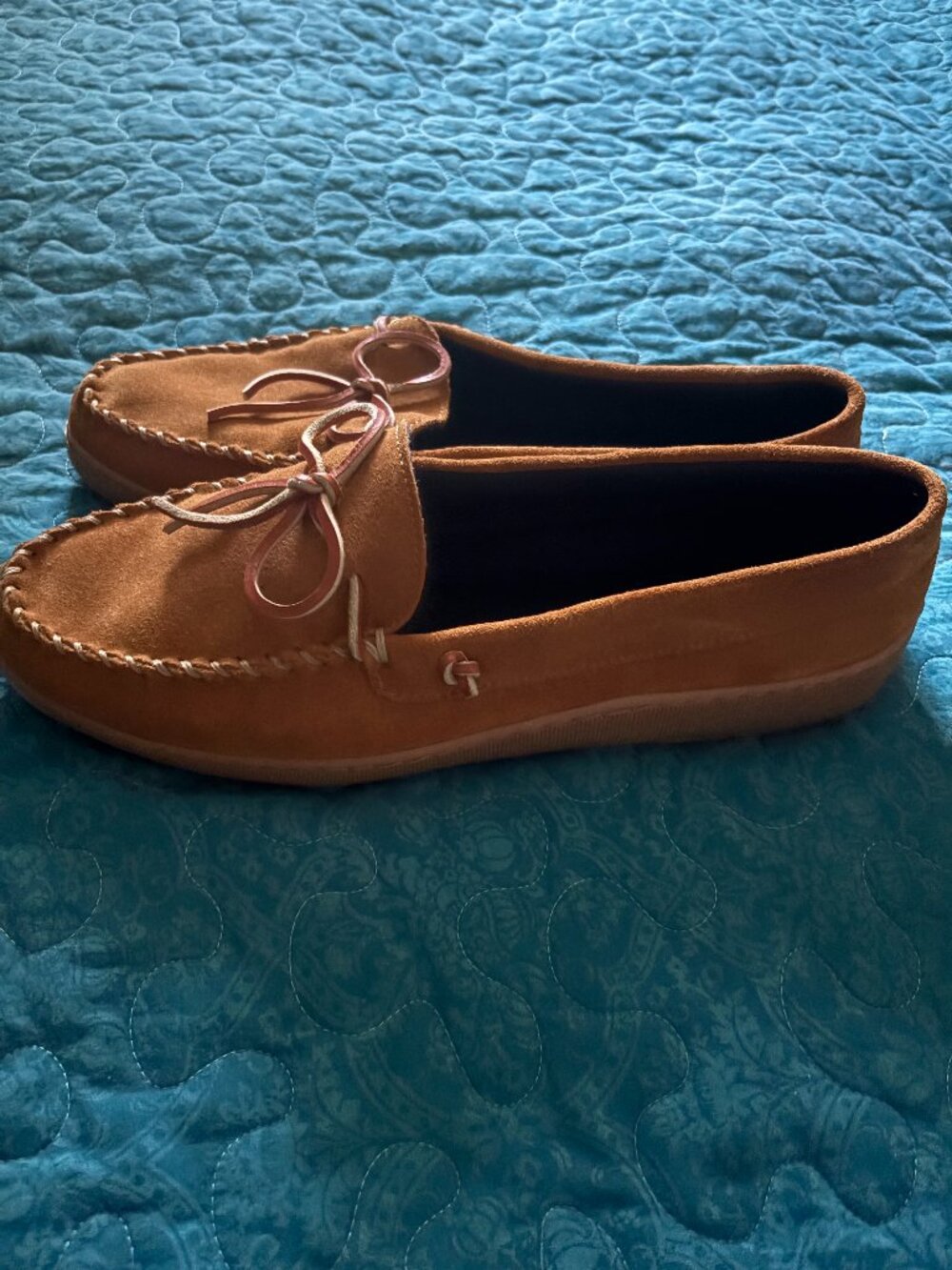 Hush Puppies Brown Suede Leather Loafers Men's Size 12. NWOB